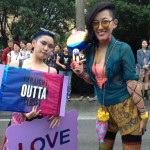 deux bi japonaises, la Marche des fiertés Taïwan 2016