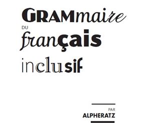 Couverture Grammaire Français Inclusif
