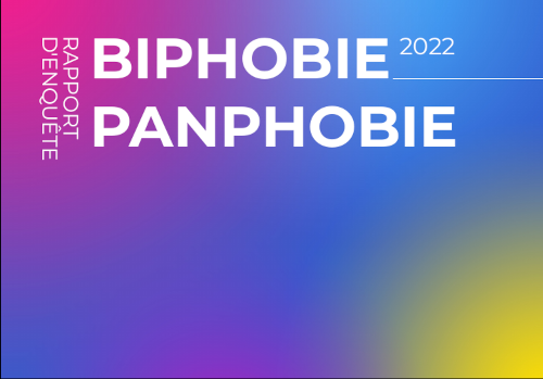 dégradé de couleur - texte Rapport d'enquête biphobie Panphobie 2022